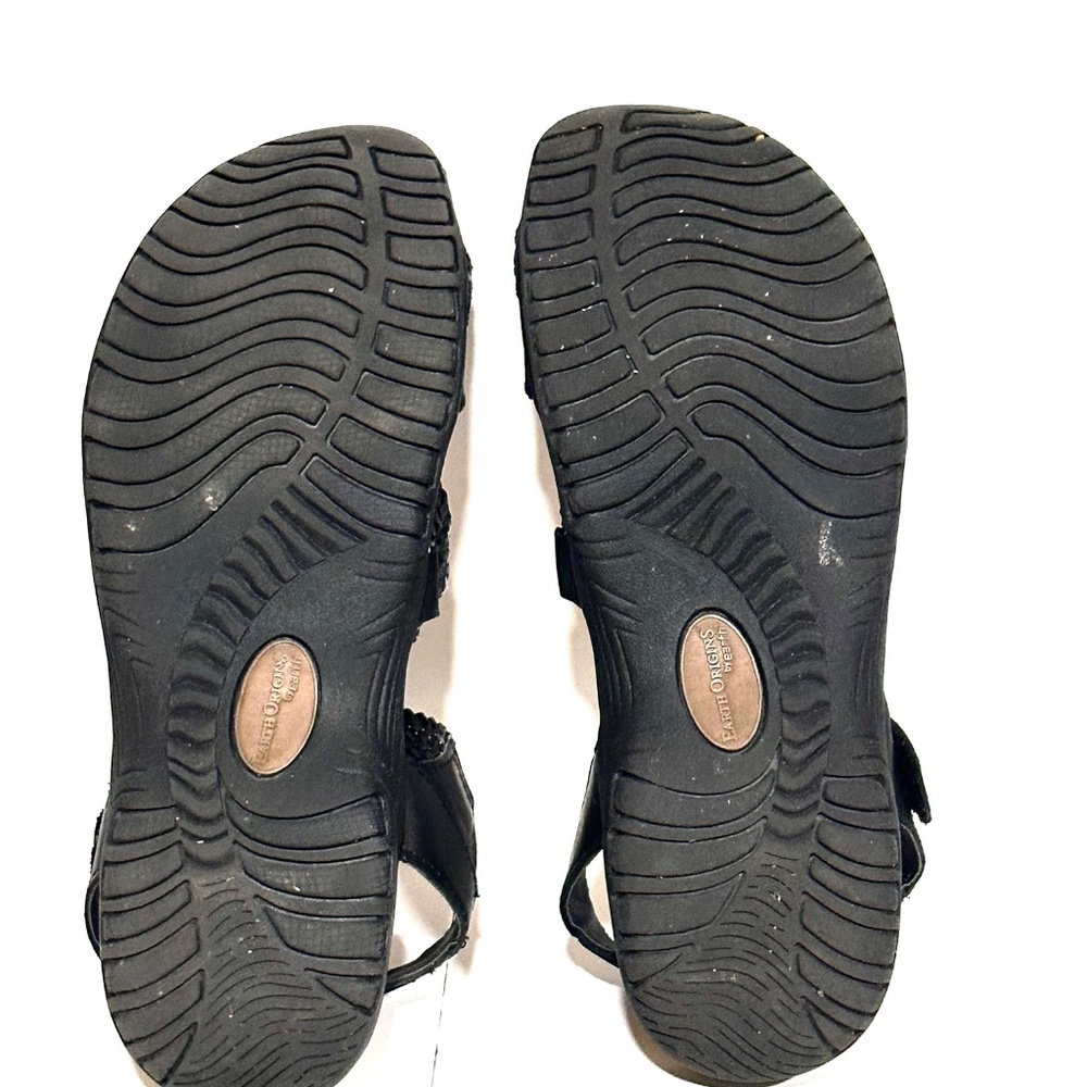 Earth Origins Genuine Leather Black Hiking Sandals Size 9 1/2 - Picture 7 of 7